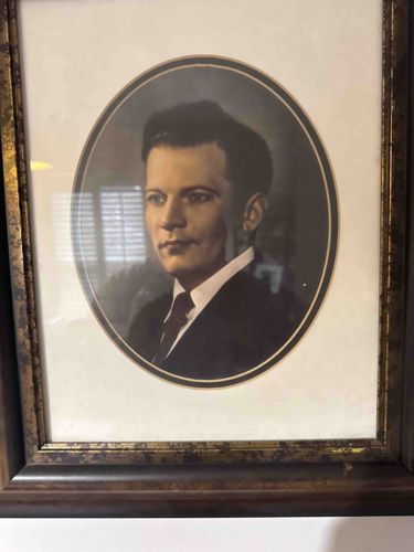 Framed Oval Portrait of a Man