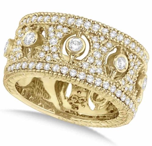 Diamond Encrusted Gold Ring
