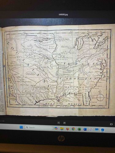 1763 Map of a Portion of North America from Gentlemen's Magazine