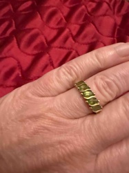 Peridot Gemstone Band Ring