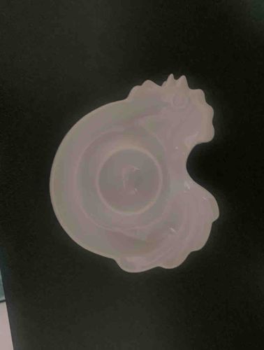 Opalescent Glass Chicken Candy Dish/Holder