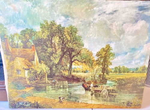 The Hay Wain' Reproduction Print on Board