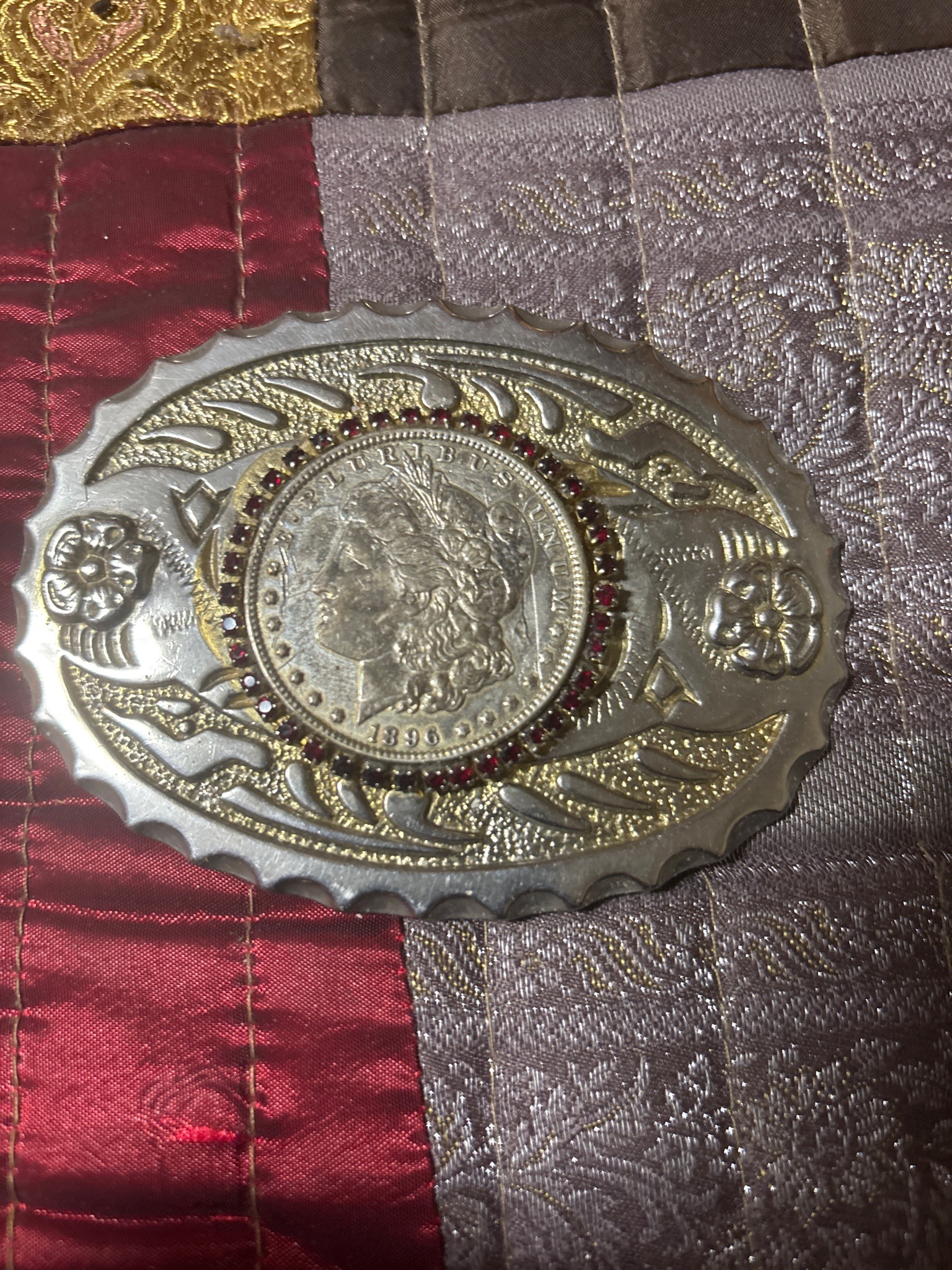 Submitted photo of Coin Belt Buckle featuring a Morgan Silver Dollar (not authenticated)