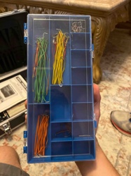 Jumper Wire and Electronic Components Organizer Box