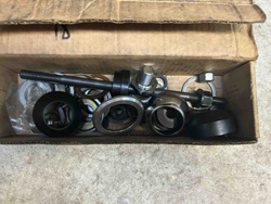 Assorted Mechanical Components in Cardboard Box
