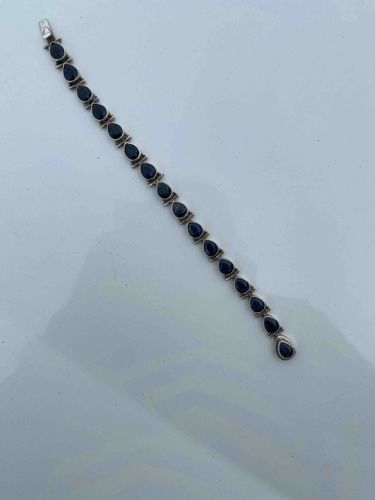 Sapphire and Silver Bracelet