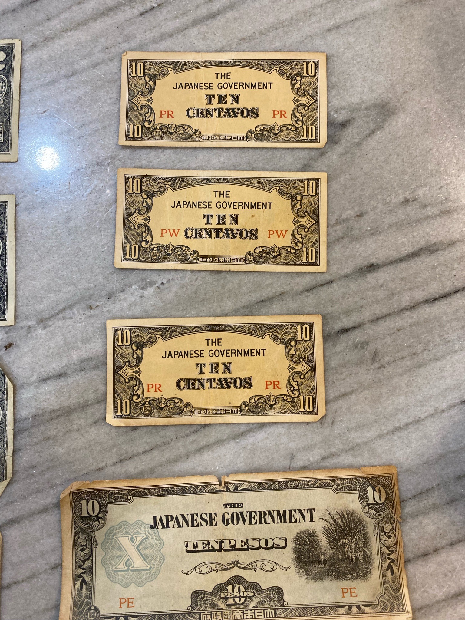 Submitted photo of Japanese Government Ten Centavos Japanese Invasion Money (unauthenticated)