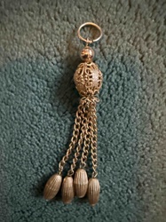 Filigree Tassel Charm or Keychain