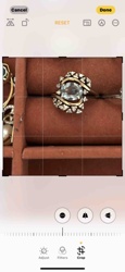 Two-Tone Gold Aquamarine and Diamond Bypass Ring