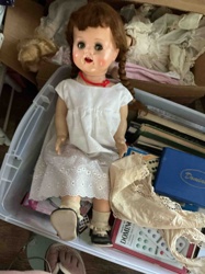 Vintage Hard Plastic or Composition Doll with Braids