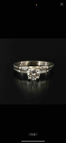 10K Gold Diamond Engagement Ring and Wedding Band Set