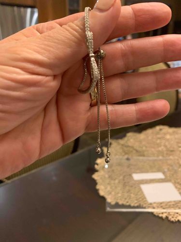 Pave Stone Bolo Bracelet