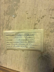 Art Provenance Label (Spanish)