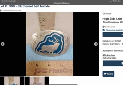 Elk Themed Belt Buckle