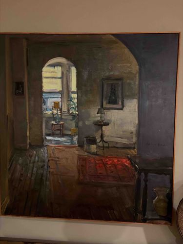Contemporary Interior Scene Oil Painting
