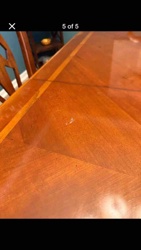 Inlaid Wood Dining Table Surface