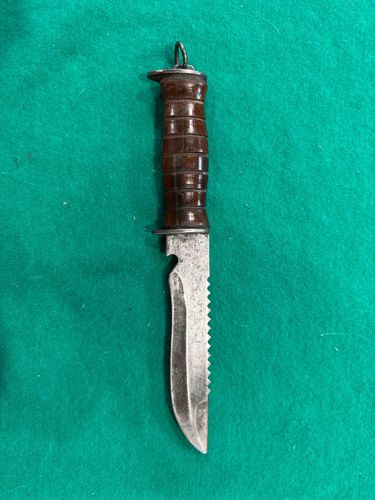 Vintage Military Survival Knife / Sawback Knife