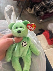 Ty Beanie Baby 'Scoop' the Bear (Soccer Bear)