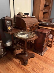 Vintage Mantel Clock with Barometer
