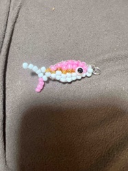 Beaded Fish Charm