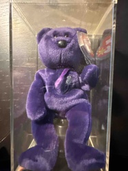 Ty Beanie Baby 'Princess' Bear (Purple)