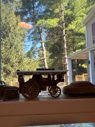 Antique Cast Metal Toy Steam Traction Engine
