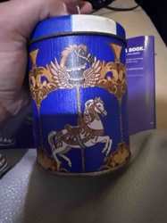 Carousel Horse Decorative Tin Container
