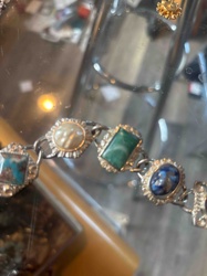 Multi-Stone Panel Link Bracelet