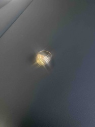 Gold-Toned Fluted Dome Ring