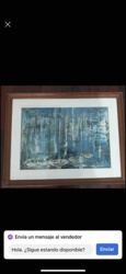 Abstract Marina Scene Painting