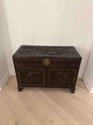Carved Chinese Chest Cabinet