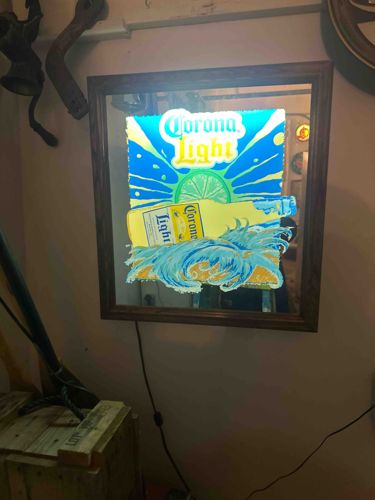 Corona Light Backlit Beer Advertising Mirror