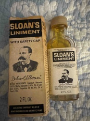 Vintage Sloan's Liniment Bottle with Original Box