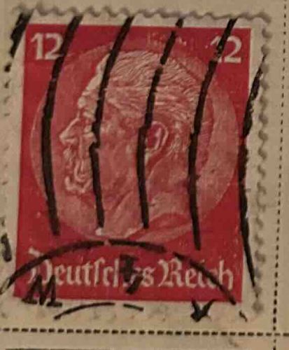 German Empire Postal Stamp (12 Pfennig)