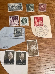 Collection of Vintage Australian Postage Stamps