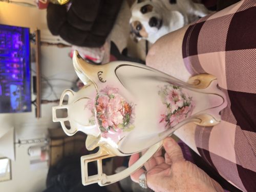 Art Nouveau Porcelain Double-Handled Vase