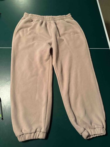Women's Beige Fleece Sweatpants