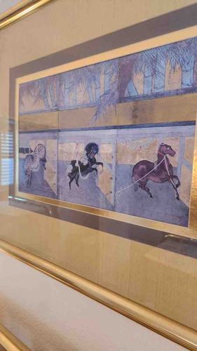 Ancient Motifs Framed Art Print