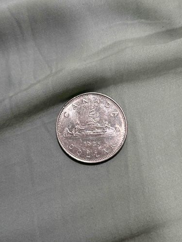 1965 Canadian Silver Dollar (Voyageur Design)