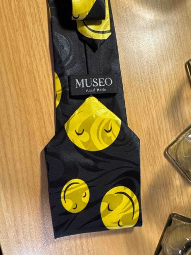 Museo 'Hand Made' Sun and Moon Graphic Necktie