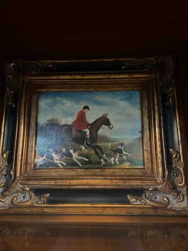 Fox Hunt Equestrian Scene Painting