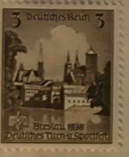 Deutsches Reich 3 Pfennig Postage Stamp - Breslau 1938 Deutsches Turn-u. Sportfest