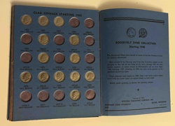 Whitman Roosevelt Dime Collection Coin Album (Clad Coinage)