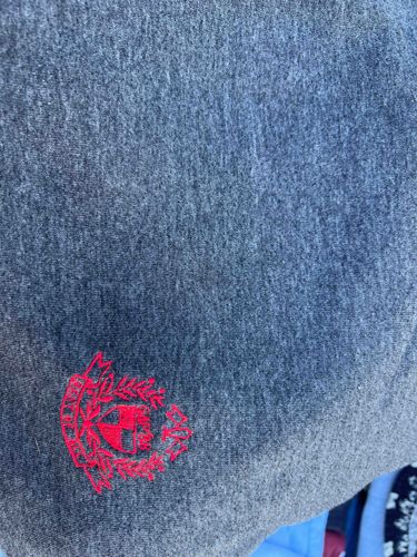 Vintage Polo Ralph Lauren Chaps Gray Heathered Jersey Knit Fabric