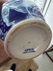 Blue and White Ceramic Vase