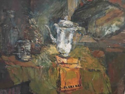 Still Life with Teapot and Bottle