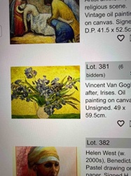Painting after Van Gogh's 'Irises'
