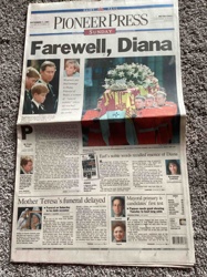Pioneer Press Newspaper - Farewell, Diana (September 7, 1997)