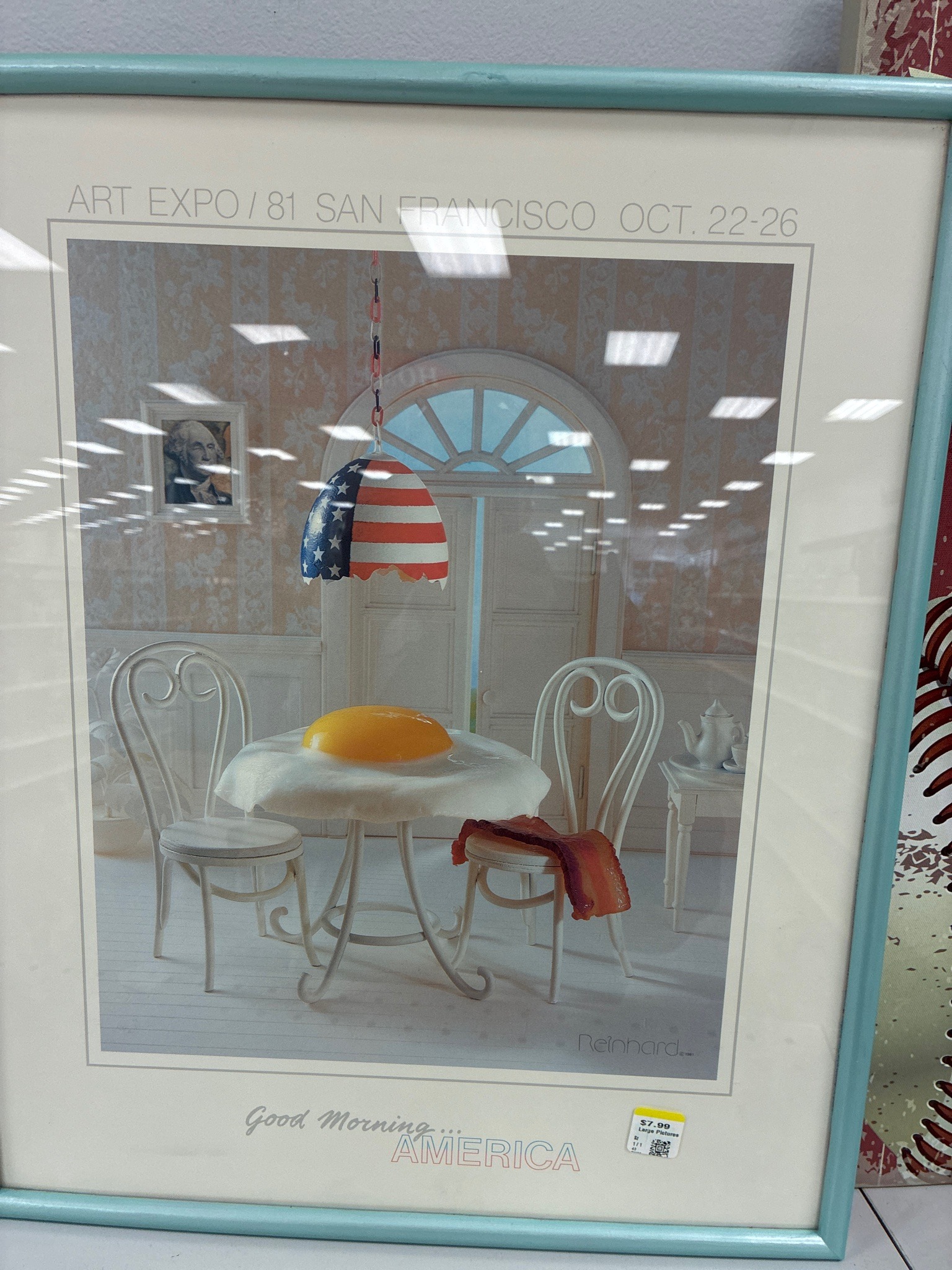 Submitted photo of Offset lithograph poster signed 'Reinhard'