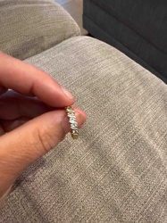 Diamond or Cubic Zirconia Eternity Band Ring